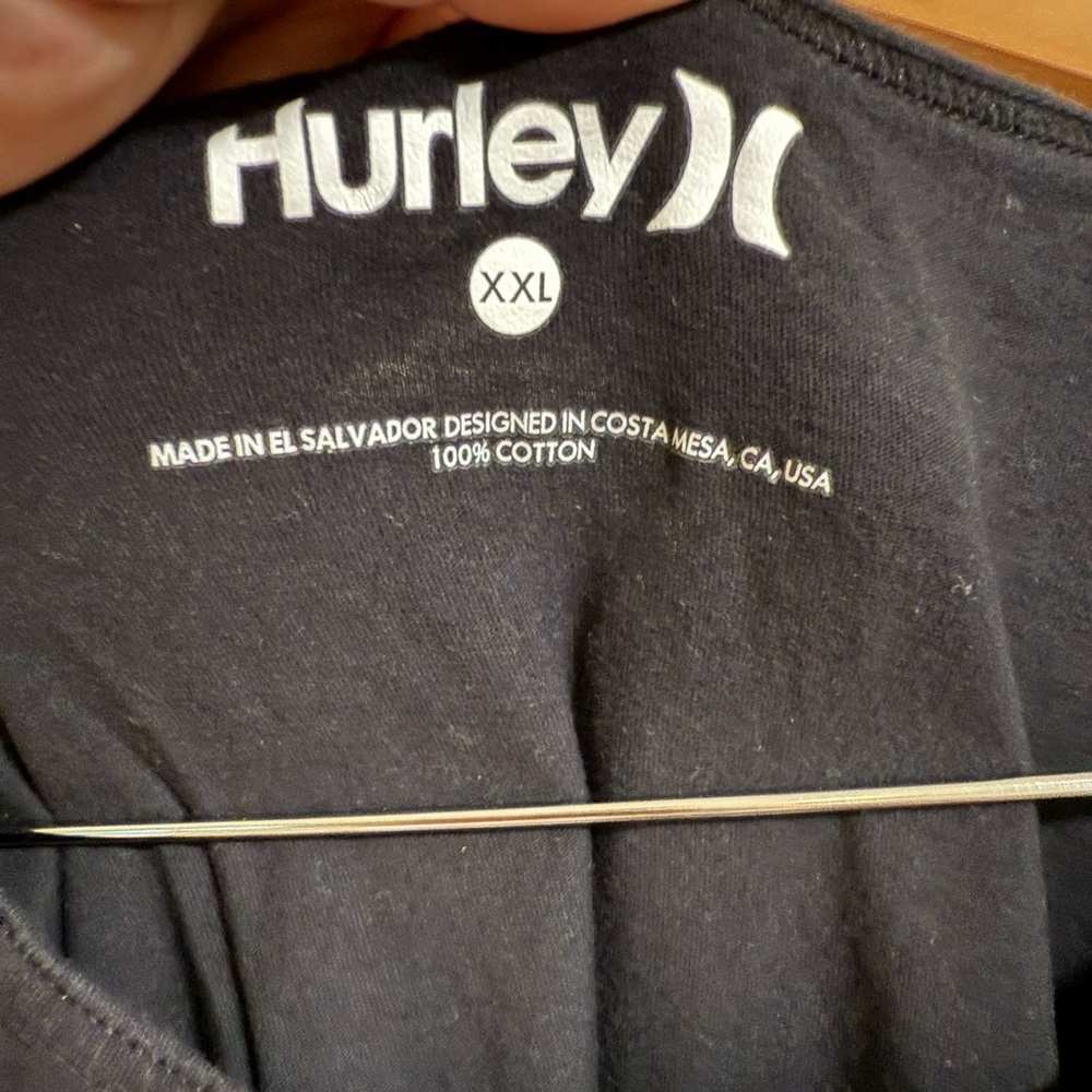 Hurley Men’s XXL Black Tank Top Graphic Logo 100% Cotton - Picture 4 of 4